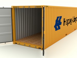 shipping container hapag lloyd 3D मॉडल