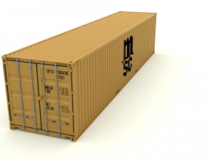 shipping container msc 3D 模型