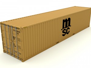 shipping container msc 3D 模型