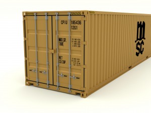 shipping container msc 3D 模型