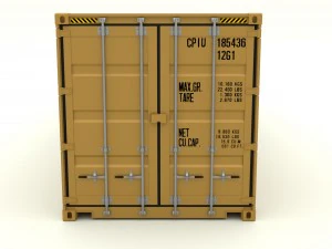 shipping container msc 3D Model