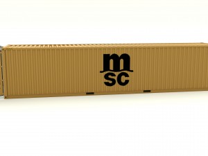 shipping container msc 3D 模型