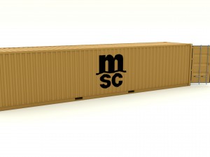 shipping container msc 3D 模型
