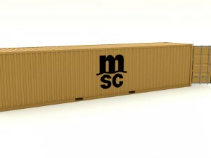 shipping container msc 3D Model