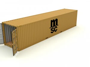 shipping container msc 3D Model