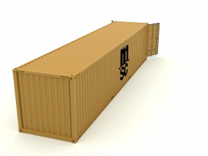 shipping container msc 3D 模型