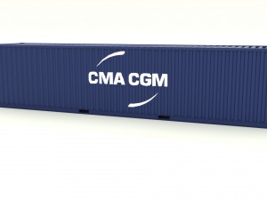 shipping container cma cgm 3D Model