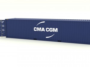 shipping container cma cgm 3D Model