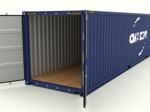 shipping container cma cgm 3D Model