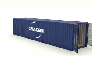shipping container cma cgm 3D Model