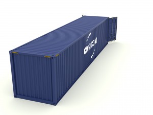 shipping container cma cgm 3D Model