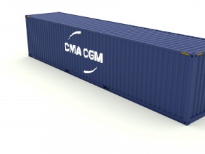 shipping container cma cgm 3D Model
