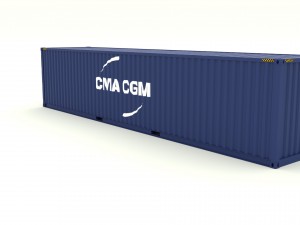 shipping container cma cgm 3D Model