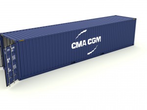 shipping container cma cgm 3D Model