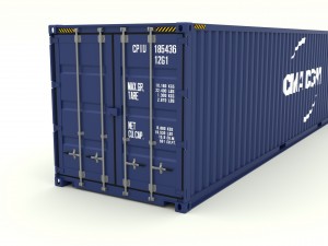 shipping container cma cgm 3D Model