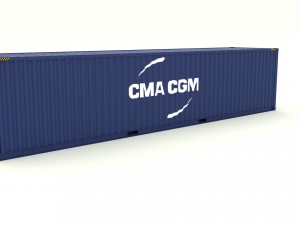 shipping container cma cgm 3D Model
