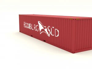 shipping container hamburg sud 3D Model
