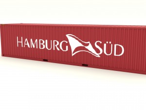 shipping container hamburg sud 3Dモデル