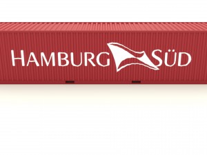 shipping container hamburg sud 3Dモデル
