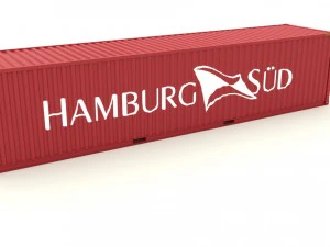 shipping container hamburg sud 3D Model