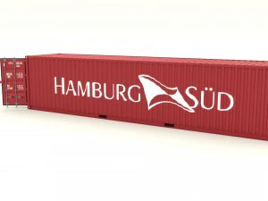 shipping container hamburg sud 3D Model