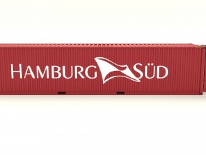 shipping container hamburg sud 3Dモデル