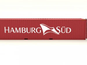 shipping container hamburg sud 3D Model
