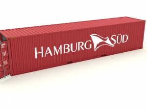shipping container hamburg sud 3Dモデル
