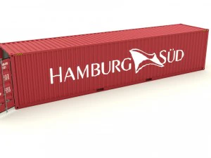 shipping container hamburg sud 3D Model