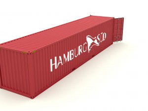 shipping container hamburg sud 3Dモデル