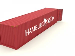 shipping container hamburg sud 3D Model