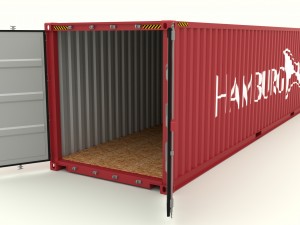 shipping container hamburg sud 3Dモデル