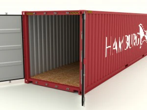 shipping container hamburg sud 3D Model