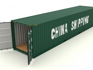 shipping container china shipping Model 3D