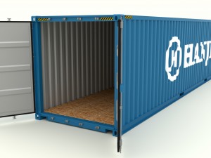 shipping container hanjin 3D Model