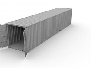 shipping container hanjin 3D Model