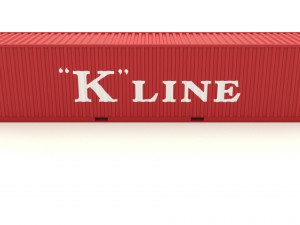 shipping container k line 3D Модель