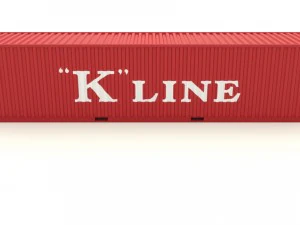 shipping container k line 3D Model