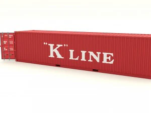 shipping container k line 3D Model