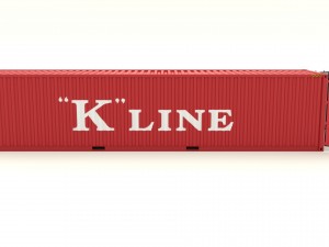 shipping container k line 3D Модель