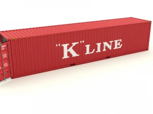 shipping container k line 3D Model