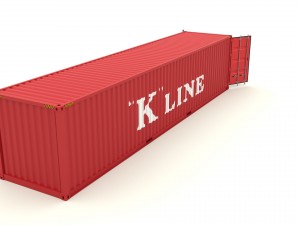 shipping container k line 3D Модель