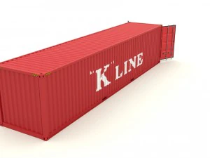 shipping container k line 3D Model