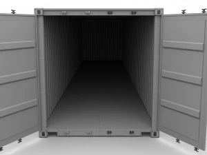 shipping container k line 3D Model