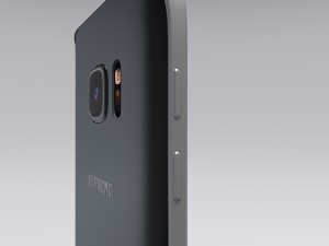 samsung galaxy s7 black 3D Model