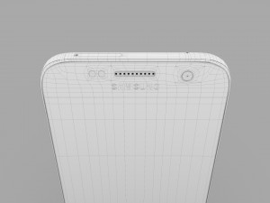 samsung galaxy s7 white 3Dモデル