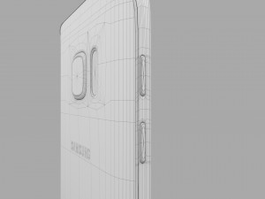 samsung galaxy s7 white 3Dモデル
