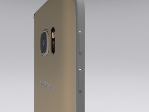 samsung galaxy s7 gold Modelo 3D