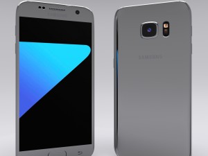 samsung galaxy s7 gray 3D मॉडल