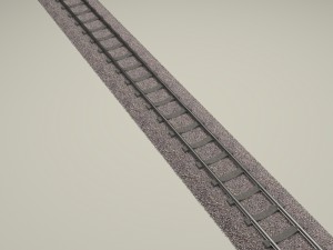 train track Modello 3D